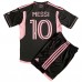 Inter Miami Lionel Messi #10 Dětské Oblečení Venkovní Dres 2023-24 Krátkým Rukávem (+ trenýrky)
